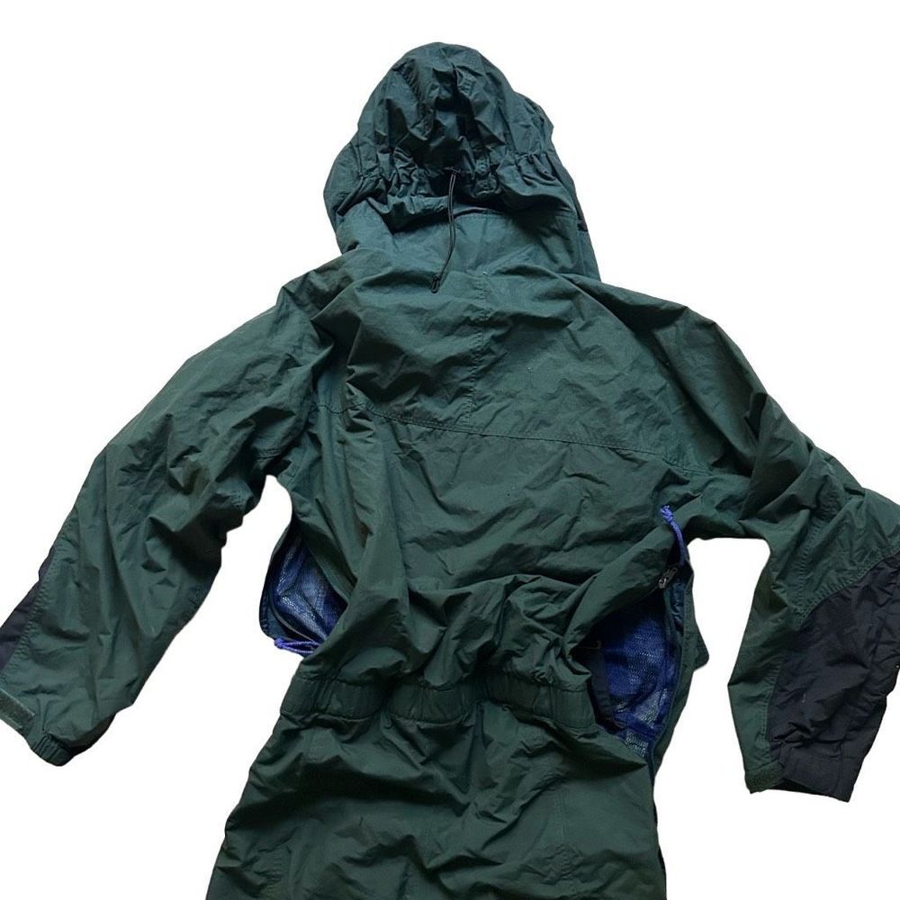 Vintage PATAGONIA Dark Green One Piece Hooded Snow / Ski Suit - Size Large Women - Picture 6 of 13